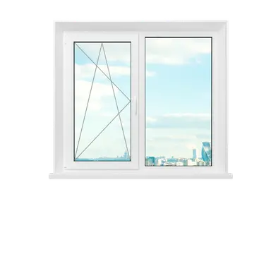 Rehau BLITZ™ Двухстворчатое окно 1300×1400 мм